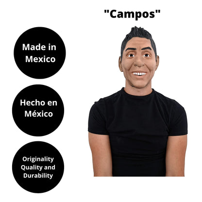Campos, Máscara de Futbolista Jorge Campos, Máscaras de Futbolistas Ideal para Halloween y Fiestas de Disfraces