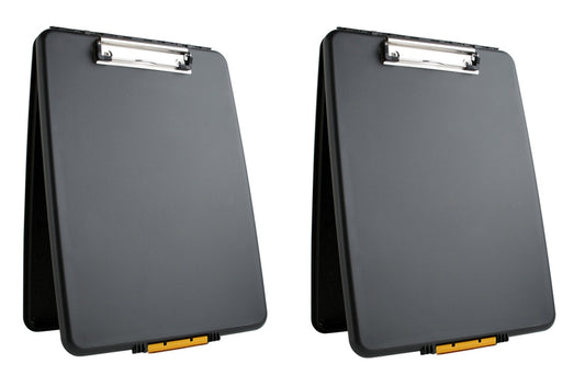 Dexas 1517-912PK Slimcase Portapapapeles de Almacenamiento, Juego de Dos, Negro, 2 Piezas