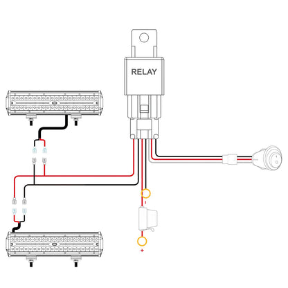 Nilight LED Bar 12 Inch Triple Row Spot Flood Combo s with Wiring Harness Kit for Fog Driving Work on Off-Road Truck SUV ATV UTV