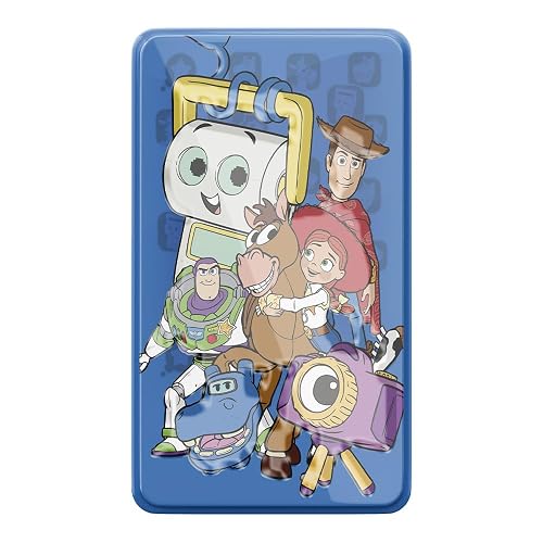 NOVELTY CORP Toy Story 5 Dominó Infantil Clásico, Fichas de Pasta con Personajes Ilustrados, Caja Metálica, Juego de Mesa Familiar y Educativo