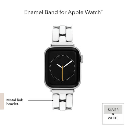 Anne Klein - Pulsera de moda para Apple Watch, segura, ajustable, correa de repuesto para Apple Watch, se adapta a la mayoría de muñecas