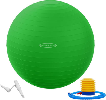 BalanceFrom Pelota de Ejercicio Antiexplosión - forro polar verde con licencia oficial de star wars silent one crew. - 58-65 cm, L - Pelota de Ejercicio