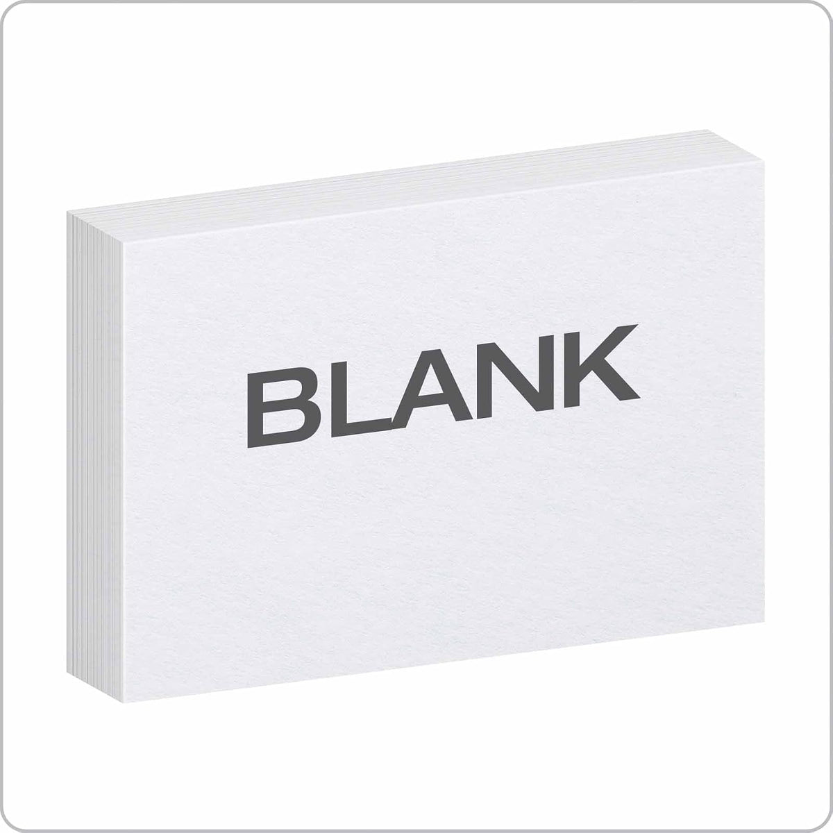 Oxford - Tarjetas de índice en blanco, 7,62 x 12,7 cm, color blanco, 100 unidades, En blanco, Blanco, 4 x 6, 1000 cards