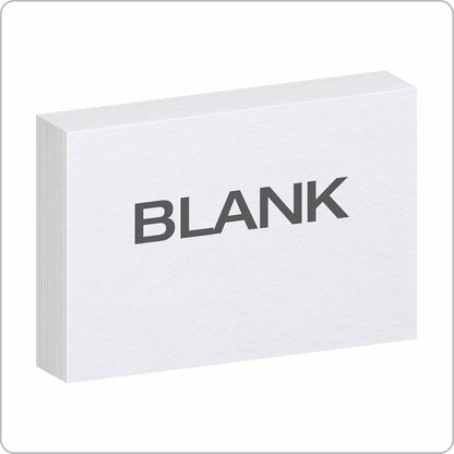 Oxford - Tarjetas de índice en blanco, 7,62 x 12,7 cm, color blanco, 100 unidades, En blanco, Blanco, 4 x 6, 1000 cards