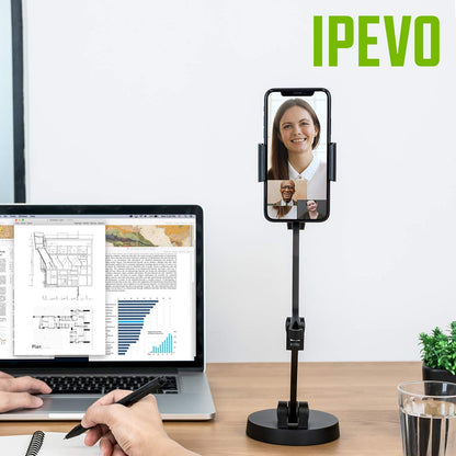 IPEVO Uplift Brazo Multiarticulado para Smartphones, Soporte para Comunicación Visual y Presentaciones