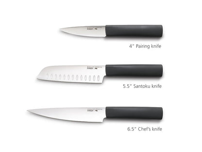 Set de 6 piezas de cuchillos y tablas Nest Boards Plus