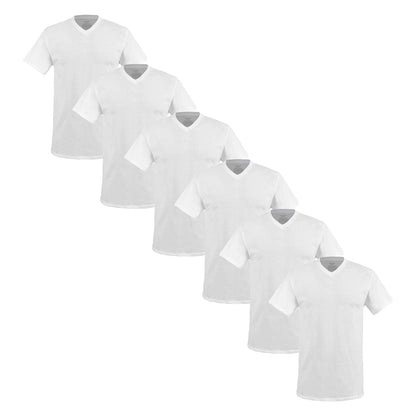 Hanes Ropa Interior Caballero Paquete 6 Piezas Playera Cuello V con Doble tecnología