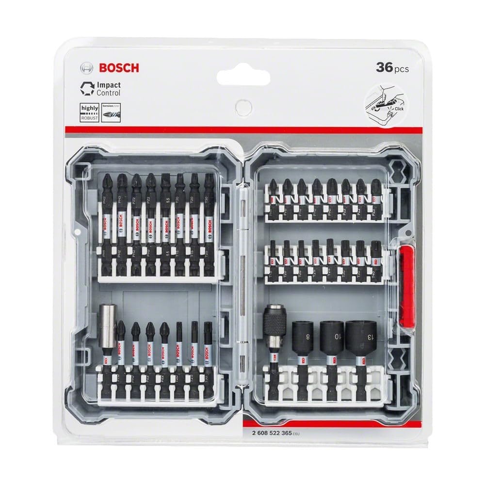 Bosch Kit de puntas y Dados Impact Control 36 und