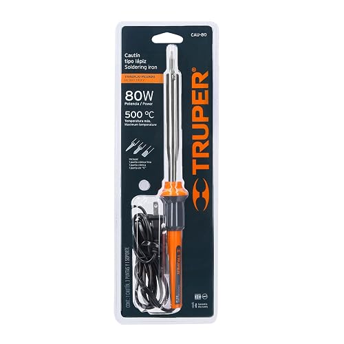 Truper CAU-80, Cautín 80 W tipo lápiz para trabajo pesado
