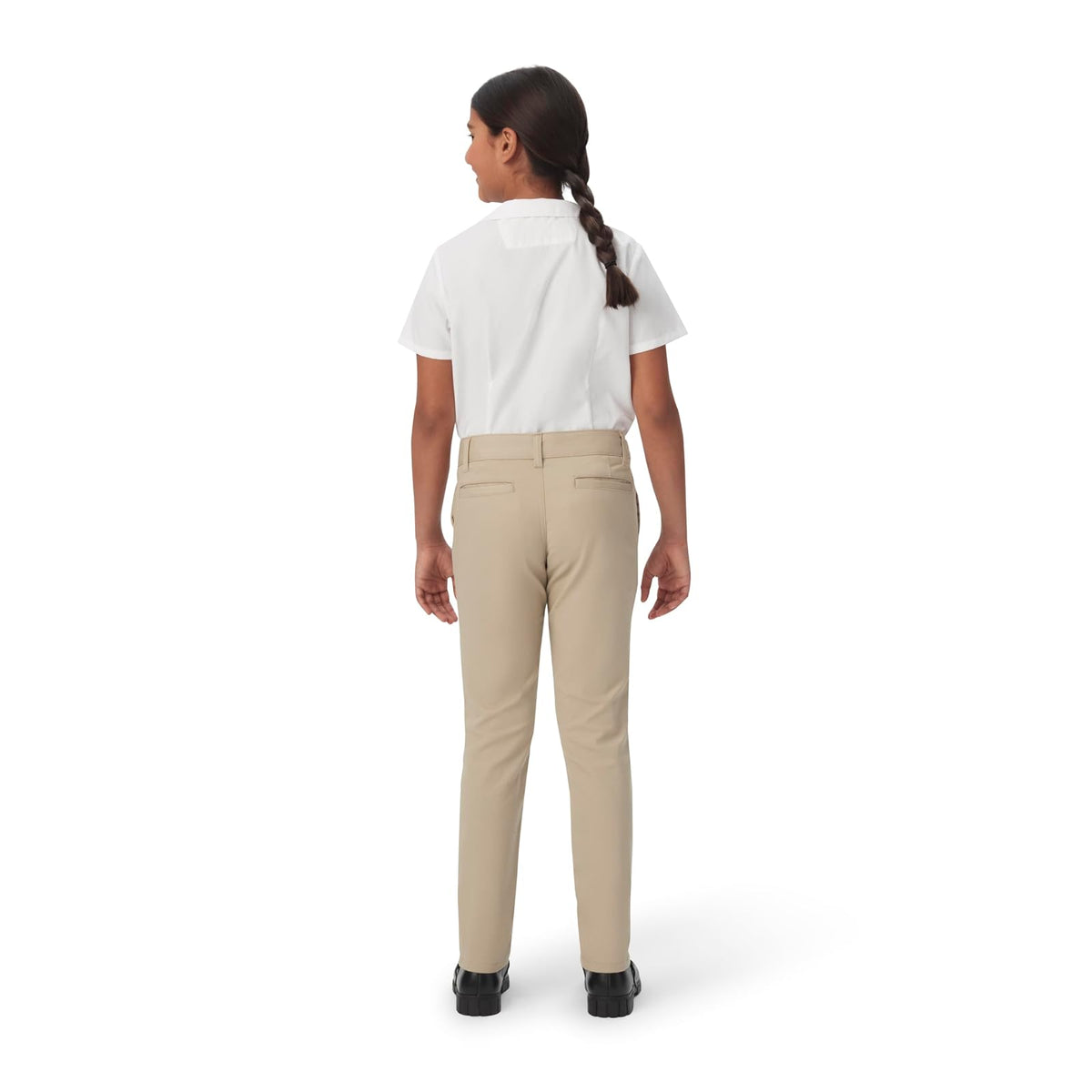 French Toast Pantalón Ajustado de Sarga elástica para niña