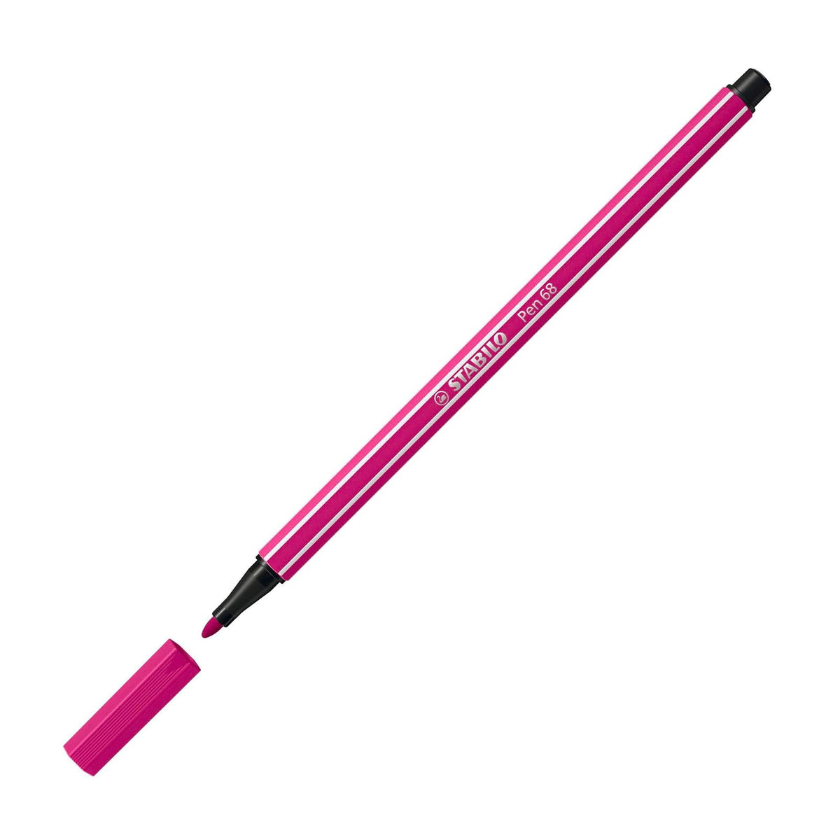 STABILO Pen 68 - Bolígrafo de fibra premium - Zigzag de escritorio de 18 unidades, varios colores