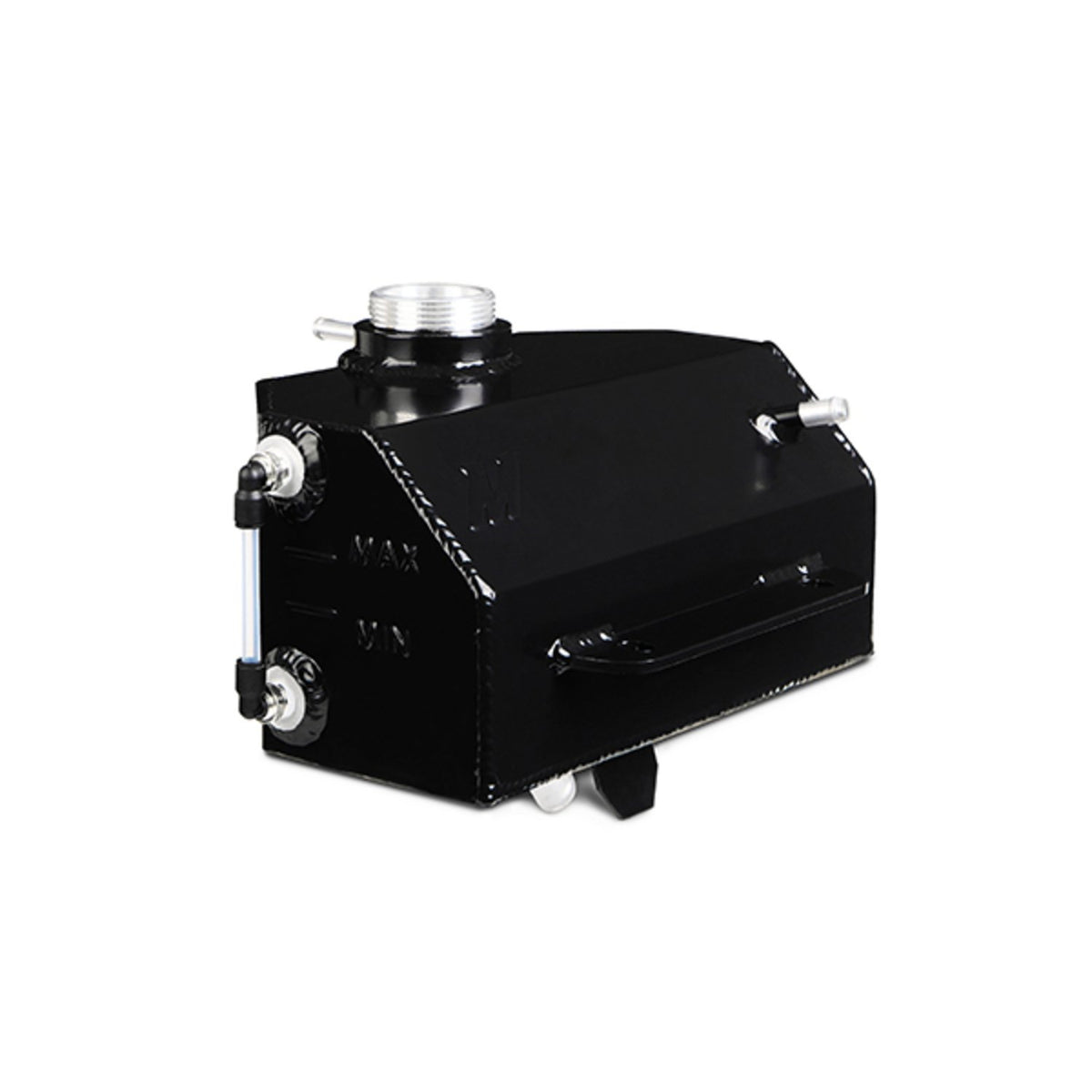Mishimoto Depósito de Refrigerante de Expansión MMRT-MUS-15EBK | Negro, compatibilidad Ford Mustang EcoBoost V6 y V8 2015-2018, aluminio