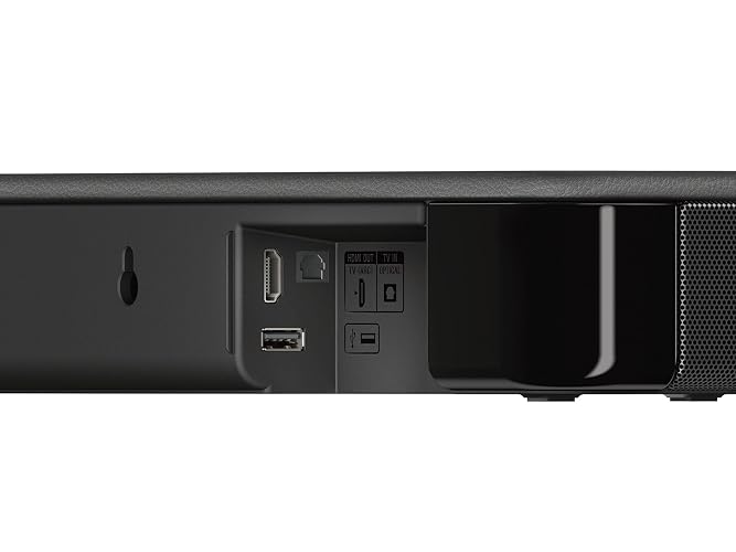 Sony HT-S100F Barra de Sonido Única de 2 Canales con Tecnología Bluetooth, compacta, uso de oficina en casa con sonido claro