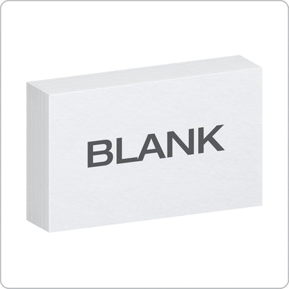 Oxford - Fichas, En blanco, Blanco, 3 x 5 pulgadas