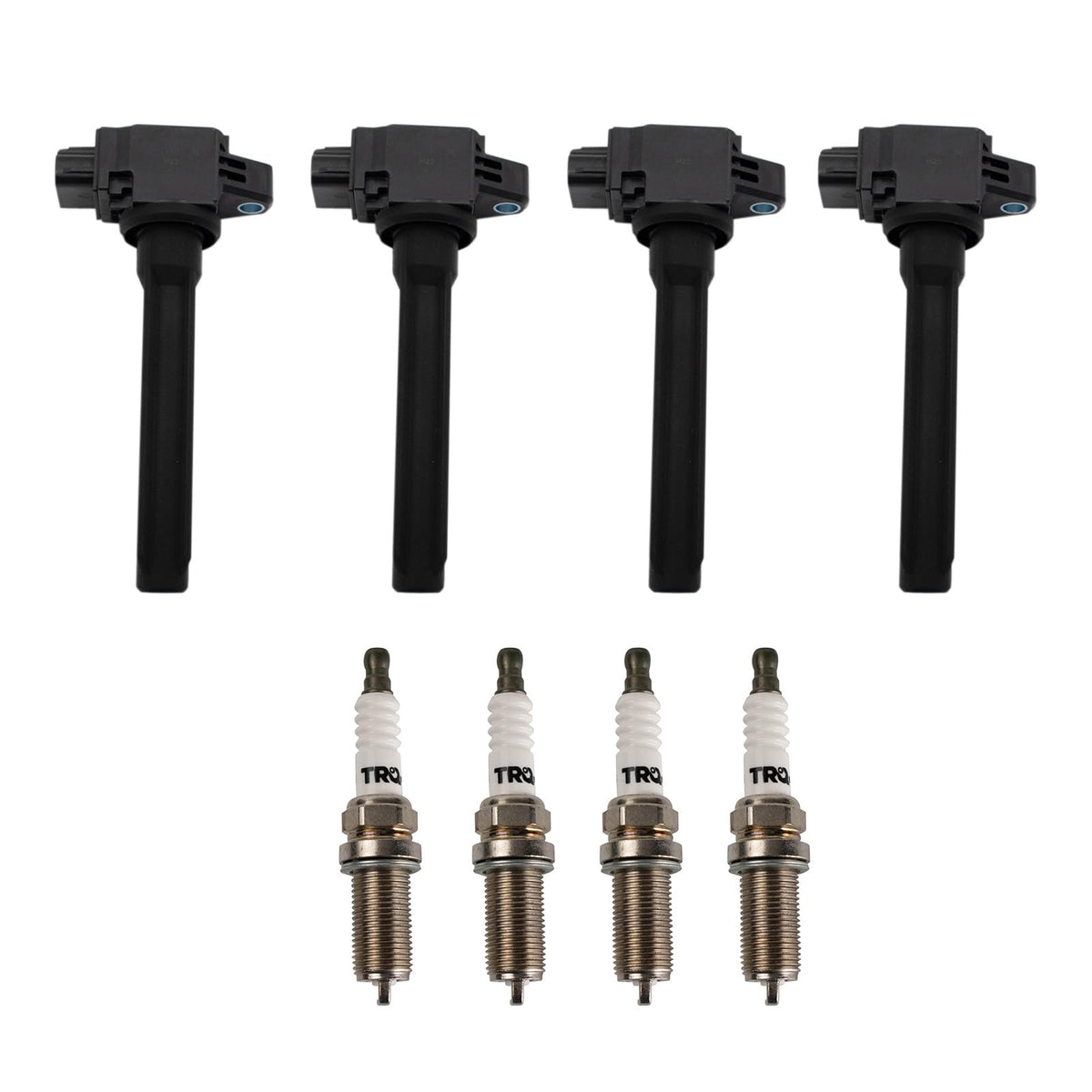 TRQ Kit de bocinas de encendido y bujías compatible con Mitsubishi Outlander Sport 2018-2019