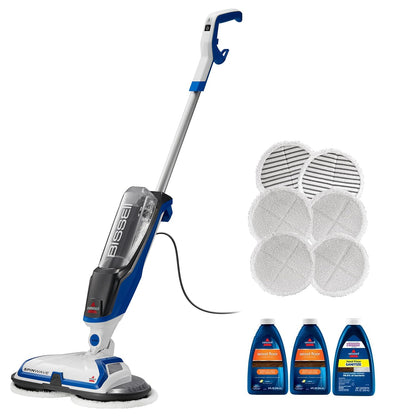 Bissell® SpinWave - Limpiador de trapeador con Cable para Piso Duro con Almohadillas para Orejas Lavables para Pisos Duros sellados, 20393