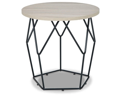 Signature Design by Ashley Waylowe - Mesa Redonda con Acabado en café Claro/Negro