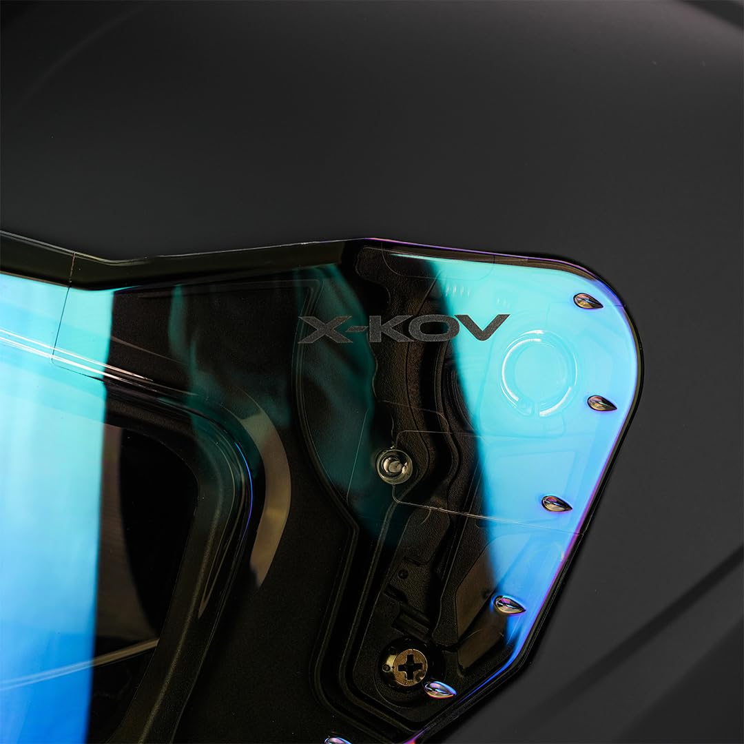 KOV Casco Thanos Negro Mate Integral AERODINAMICO para Moto Certificado Dot Y ECE 22-06