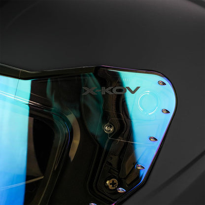 KOV Casco Thanos Negro Mate Integral AERODINAMICO para Moto Certificado Dot Y ECE 22-06