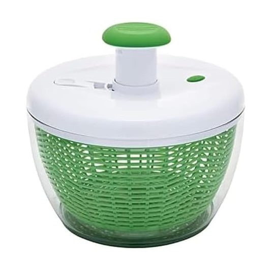 Farberware - Bomba giratoria profesional fácil de usar con tazón, colador y sistema de drenaje integrado para ensaladas y productos frescos, crujientes y limpios, 6.6 cuartos de galón, verde