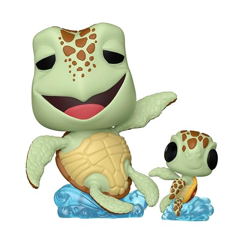 Funko Pop! & Buddy: Finding Nemo - Crush with Squirt | Collectable Vinyl Figure, Gift Idea, Official Merchandise, Toys for Kids & Adults, Movies Fans, Figure for Collectors