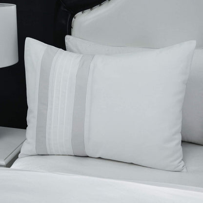 Chezmoi Collection Ariel - Juego de Ropa de Cama de 7 Piezas con Bordado geométrico de Chenilla Gris, tamaño California King