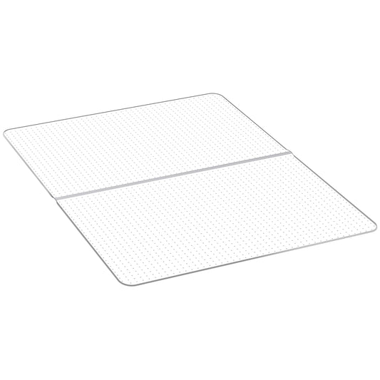 VEVOR Alfombra Protectora para Suelos Alfombrados 1524 x 1168 mm Rectangular Alfombrillas de PVC para Silla de Oficina Antideslizante Fácil de Limpiar Deslizamiento Suave para Hogar, Transparente