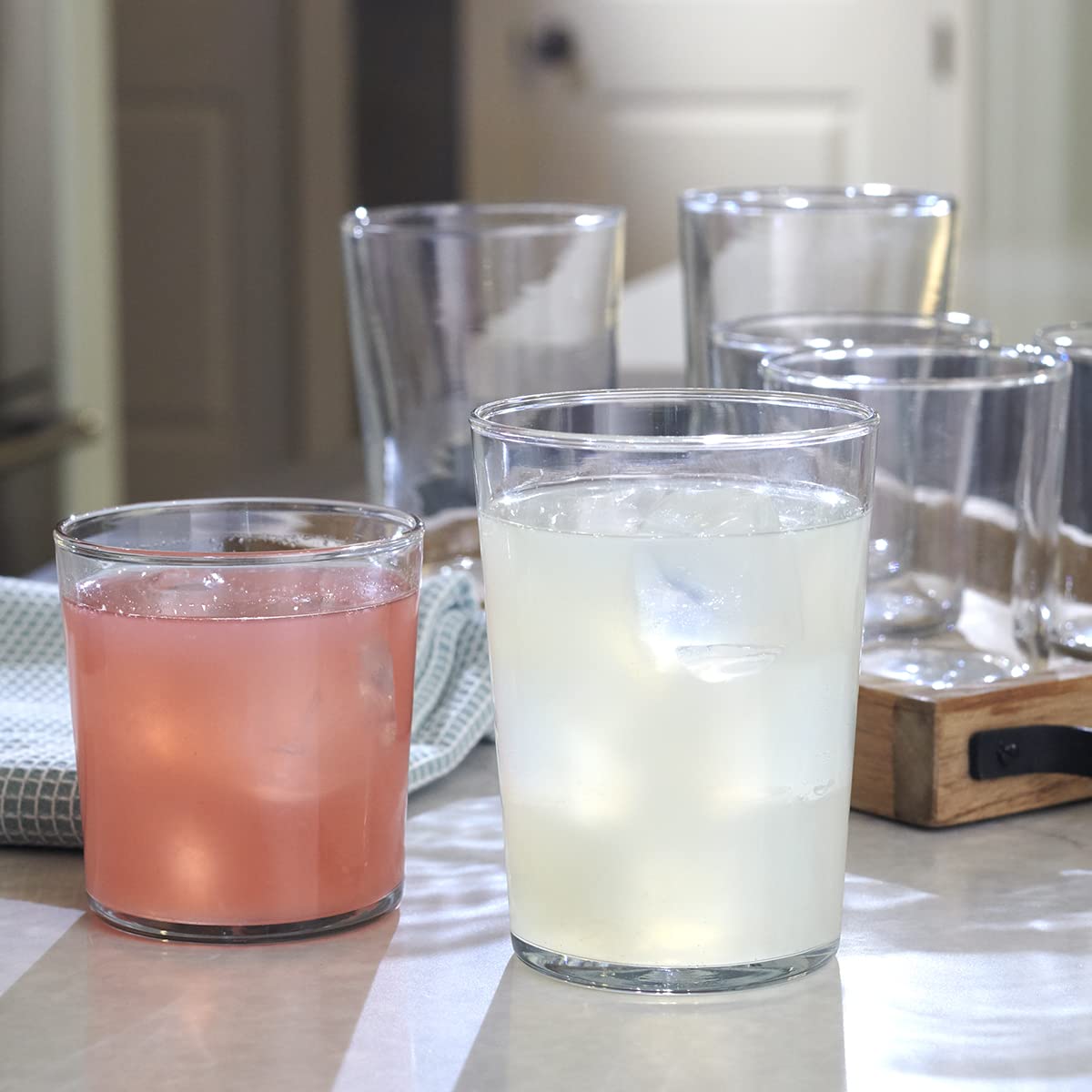 Anchor Hocking Vaso Mercado Highball de 17 onzas (12 piezas, apto para lavaplatos)
