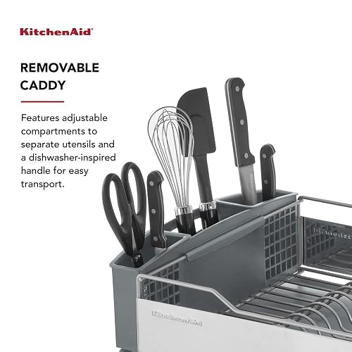 KitchenAid kns896bxgra grande escurreplatos tamaño completo, acero inoxidable