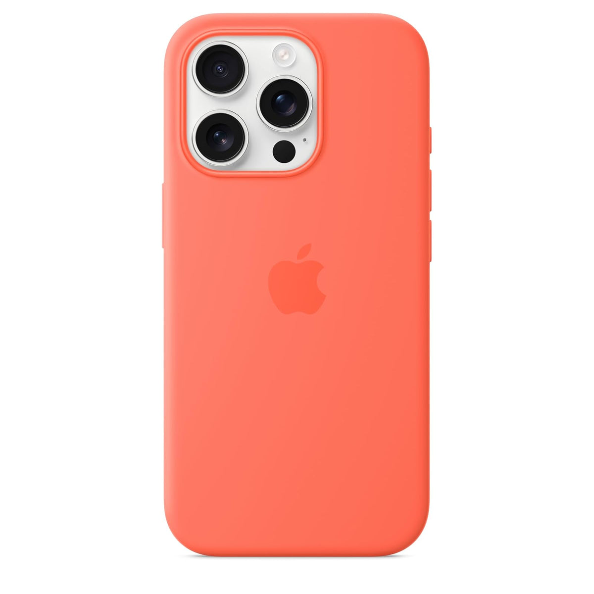 Apple Funda de silicón con MagSafe para el iPhone 16 Pro – Color Mandarina ​​​​​​​