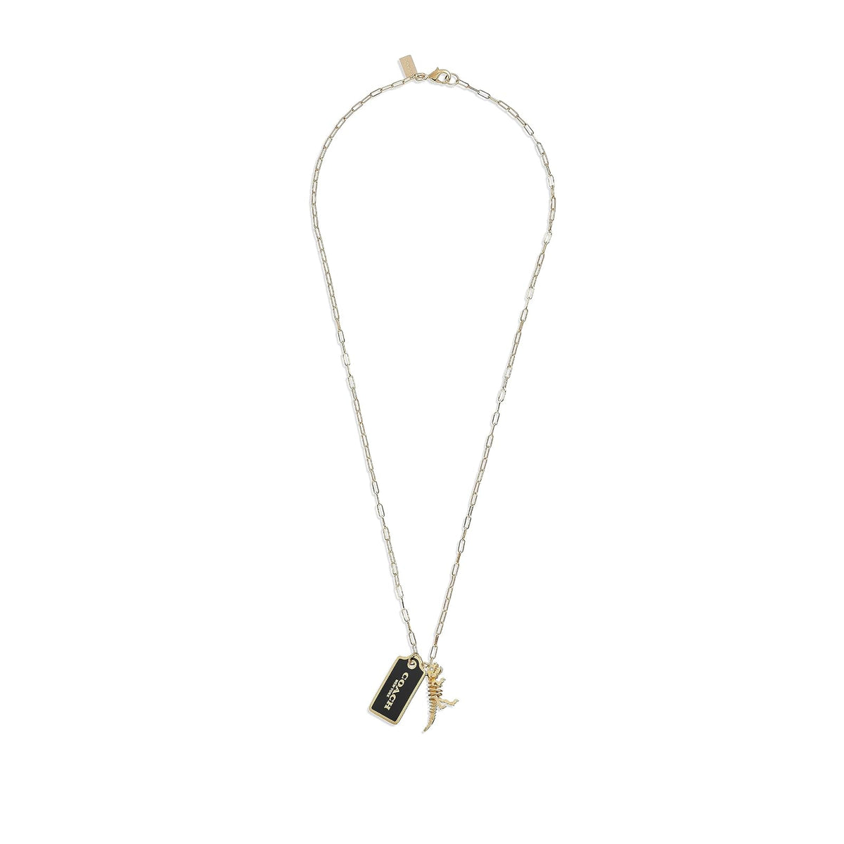 COACH Hangtag Short Pendant Necklace