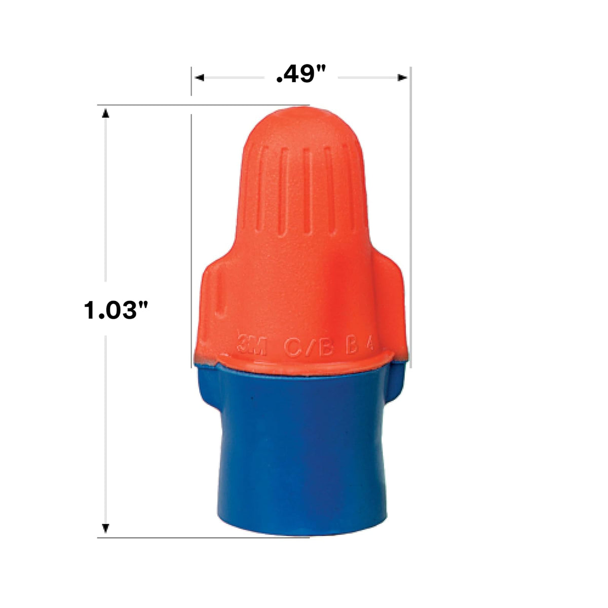 3M Performance Plus Conector de cable o/b | Naranja/azul, conectores de resorte de acero flexibles, giro, certificado CSA, listado UL