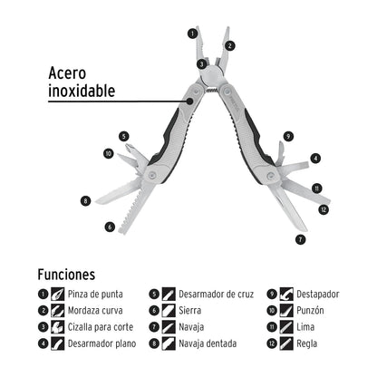 Pretul NAMU-12P, Multiherramienta 12 Funciones