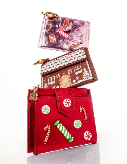 Betsey Johnson Candy Bifold Wallet para mujer, Rosado, Talla unica