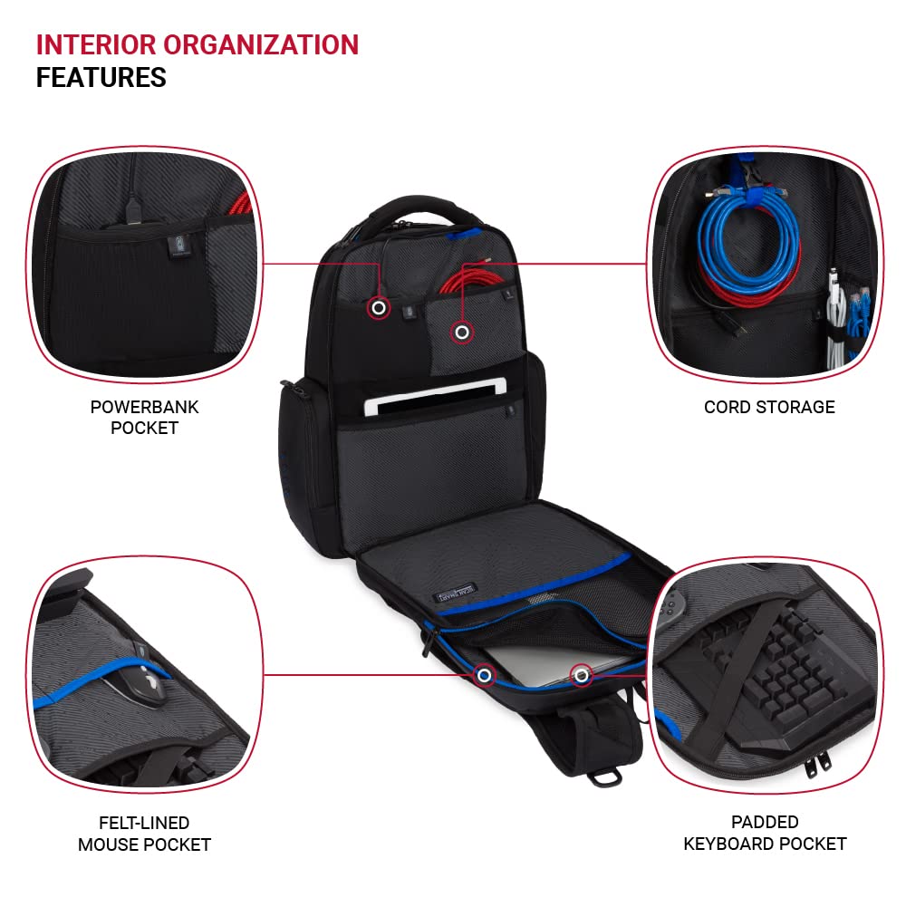 SwissGear Mochila para portátil de juegos con USB