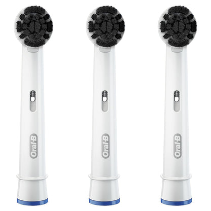Oral-B Cabezales de repuesto para cepillo de dientes eléctrico de carbón, 3 unidades