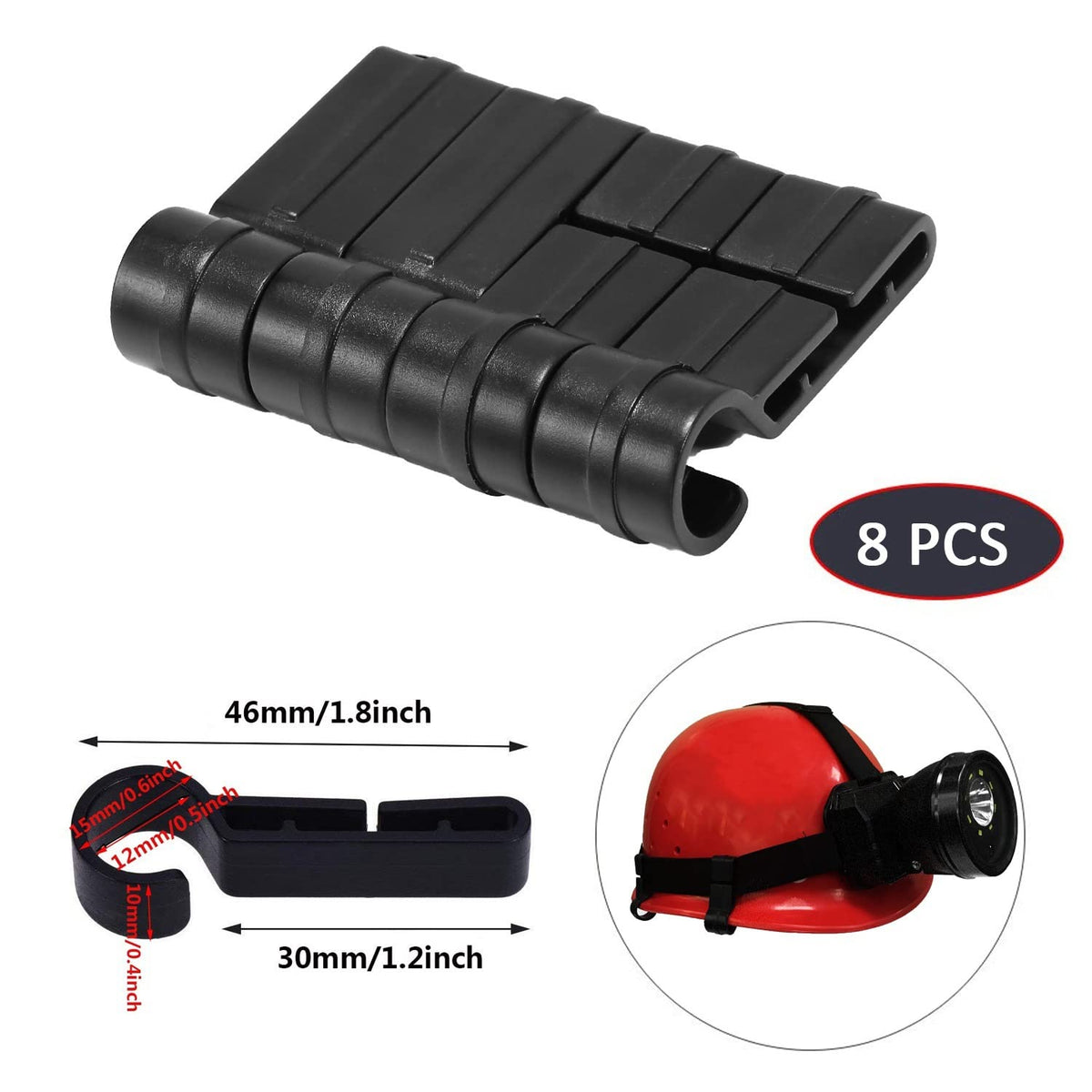 Cámara de Faros, Cámara de Manos Libres 1080P HD, Cámara Ajustable Montada Recargable con Linterna para Camping, Senderismo, Pesca, Camping-Negro