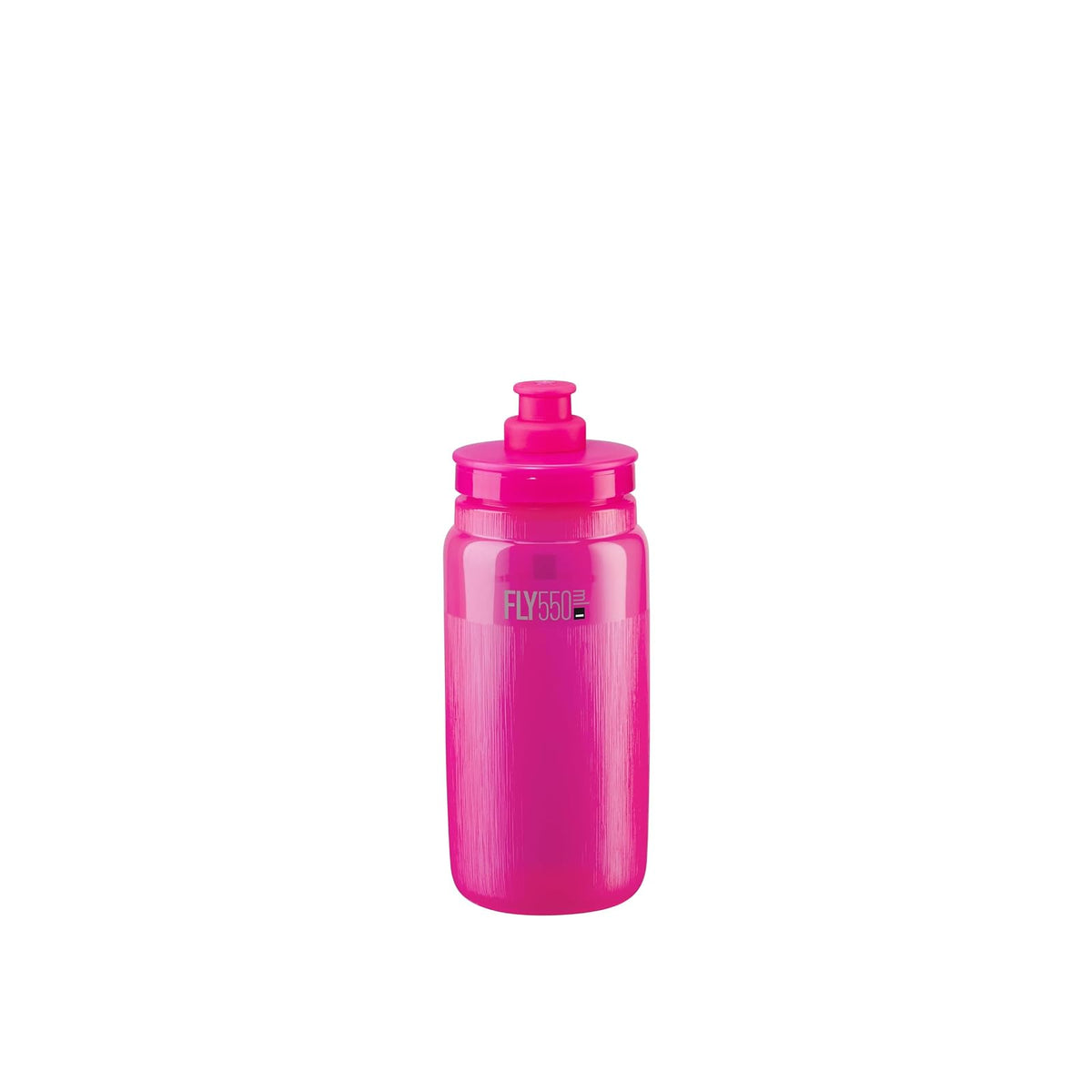 Elite Fly Botella para Ciclismo 550 ml Ultraligera - Clear Pink Fluo, 550ml - 18.6 Ounces