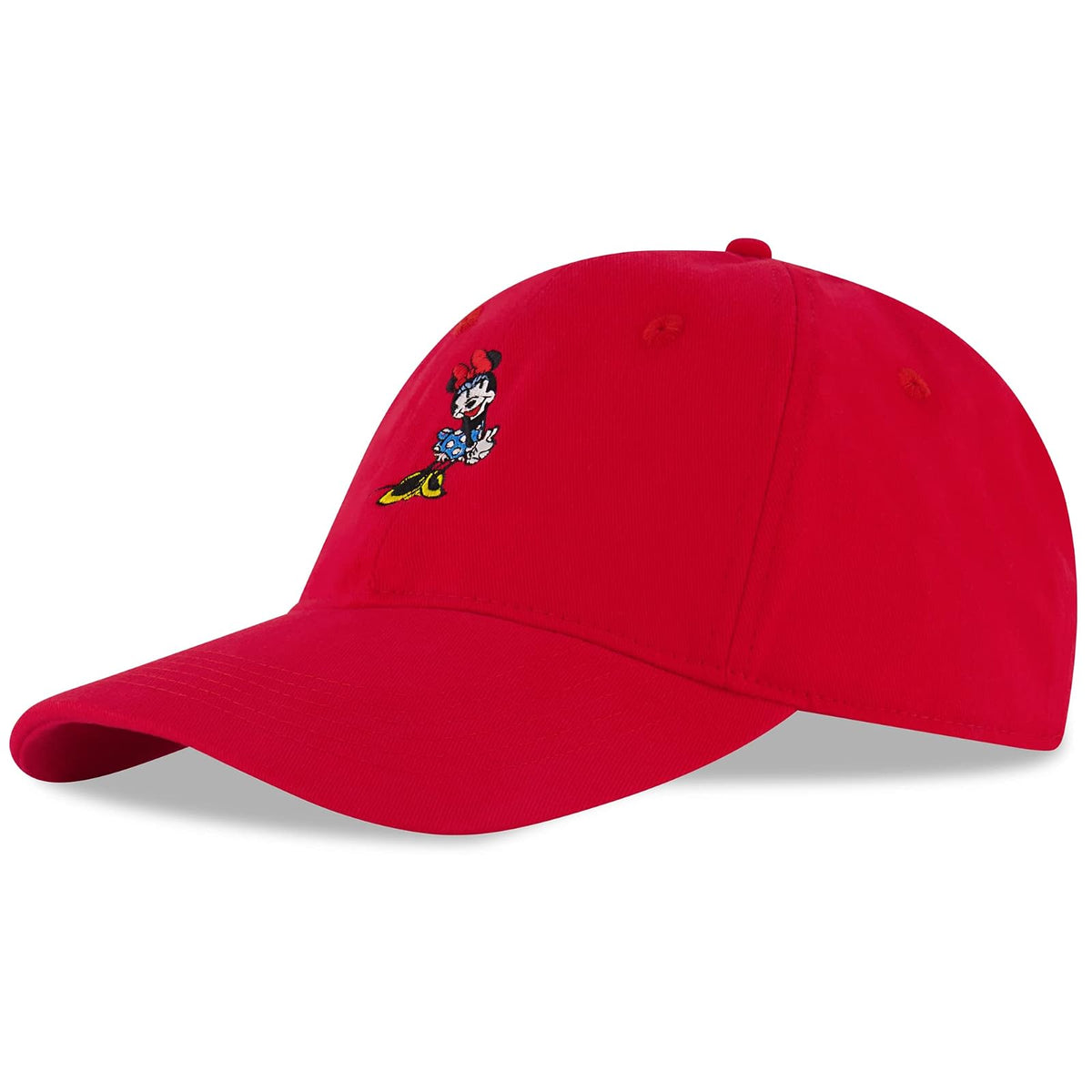Disney Baseball Cap, Minnie Mouse Adjustable Hat for Adult Gorra de béisbol Mujer - G-XL - Rojo -