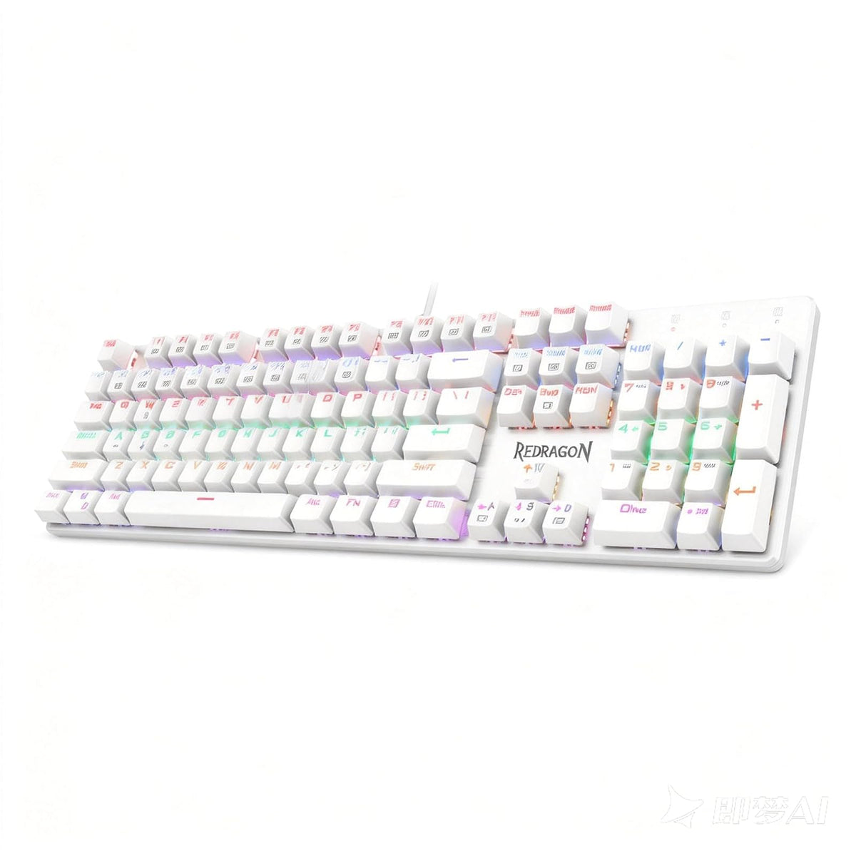 Redragon Teclado Mécanico 60% Dragonborn White K630W - Red Switch
