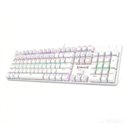 Redragon Teclado Mécanico 60% Dragonborn White K630W - Red Switch