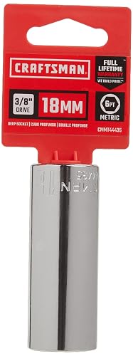 Craftsman CMMT44435 - Llave de vaso (3/8", 6 pines, 18 mm)