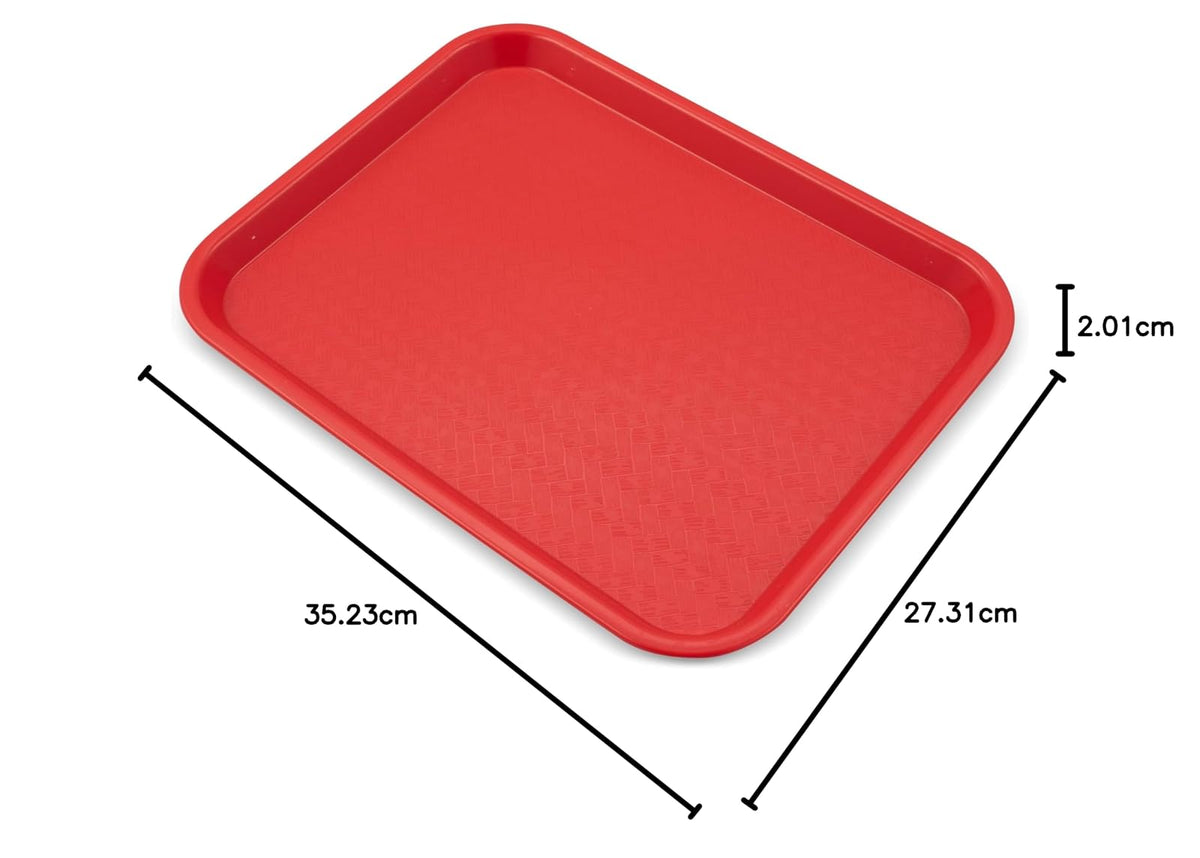 Carlisle CT101405 Cafe Standard Tray, 10-Inch by 14-Inch, Red