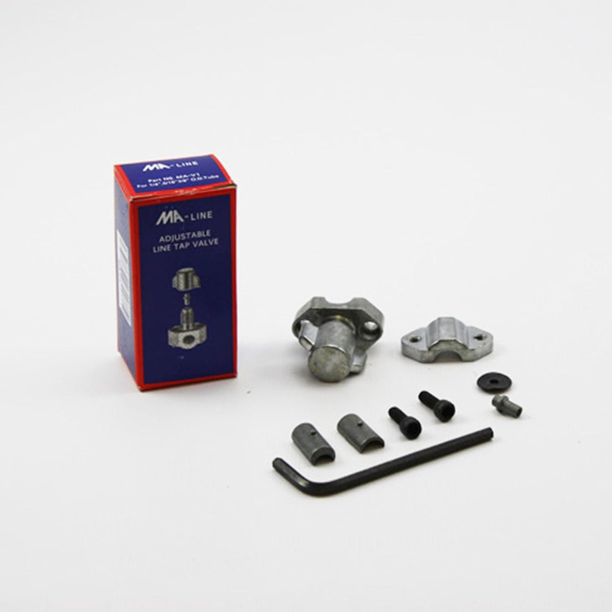 Válvula de llave ajustable para refrigerador para perforación y mantenimiento de 1/4" 5/16" 3/8" QTM-1