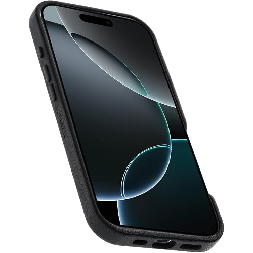OtterBox iPhone 16 Pro Symmetry Series - Piel de Cactus para MagSafe - Negro Ceniza Negro