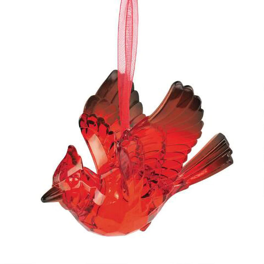 Department 56 Christmas Basics - Adorno Colgante de pájaro, 3,125 Pulgadas, Color Rojo