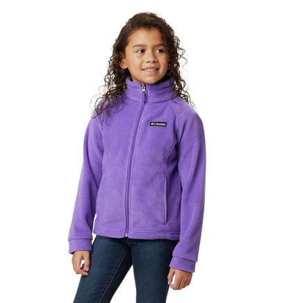 Columbia Benton Springs chamarra de forro polar para niña - 3 Años - Chicle de uva