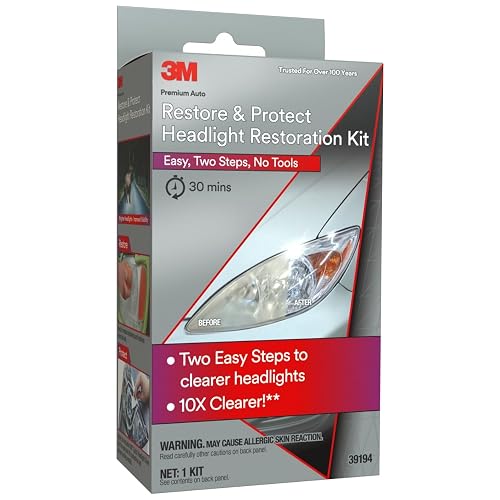 3M Kit de Restauración y Protección de Faros Delanteros 39194