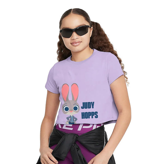 Zootopia Judy Hopps Playera Casual para Niñas Fit Regular 10