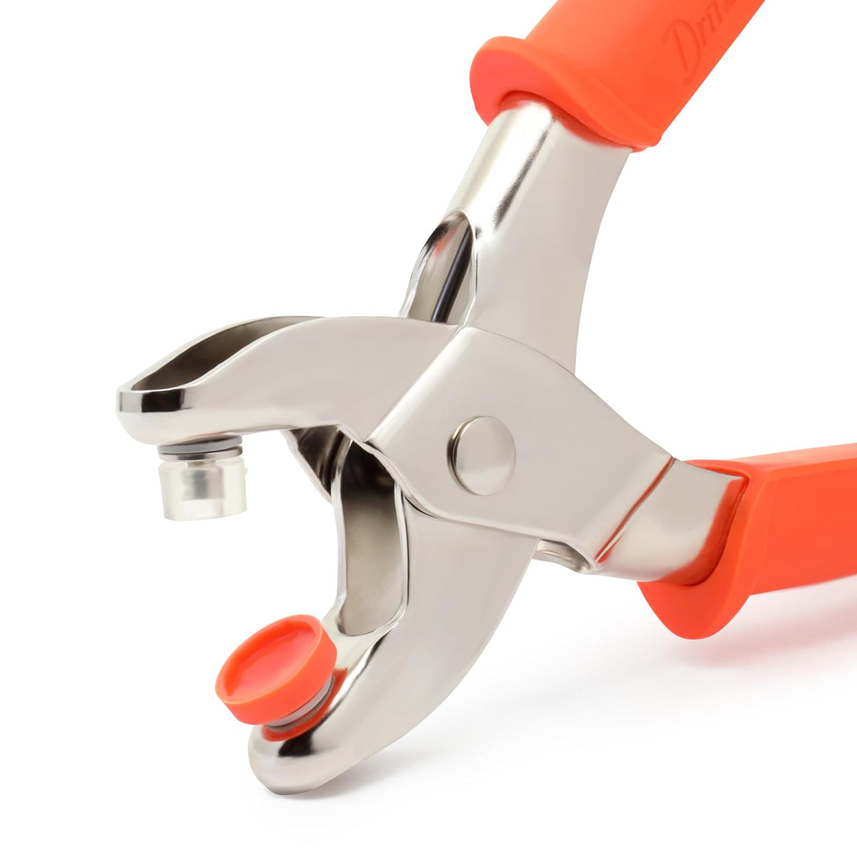 Dritz 984P Plastic Snap Pliers, Silver/Orange